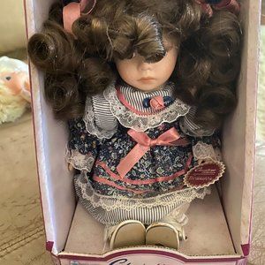 Vintage 1998 Christina Collection Timeless Treasures 7.5" Porcelain Doll